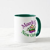 Mardi Gras New Orleans Tasse (VorderseiteRechts)