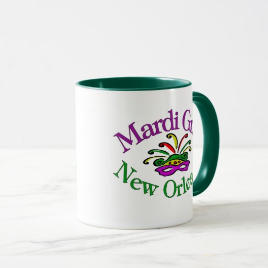 Mardi Gras New Orleans Tasse (VorderseiteRechts)