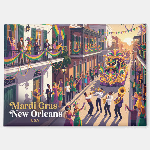 Mardi Gras New Orleans, USA Magnet