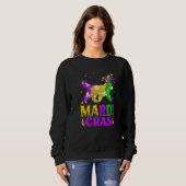 Mardi Gras Newfoundland Dog Lover Carnival Jester  Sweatshirt (Vorne ganz)