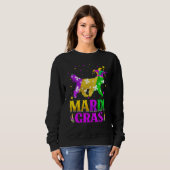 Mardi Gras Newfoundland Dog Lover Carnival Jester_ Sweatshirt (Vorne ganz)