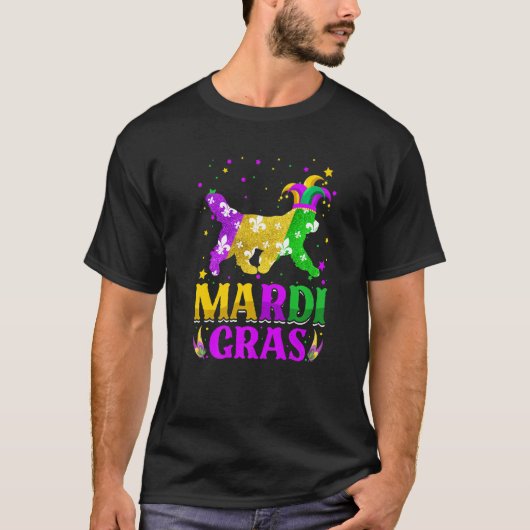 Mardi Gras Newfoundland Dog Lover Carnival Jester  T-Shirt (Vorderseite)