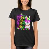 Mardi Gras No Prob Llama Alpaca Funny Carnival Cos T-Shirt (Vorderseite)