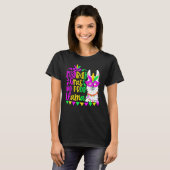 Mardi Gras No Prob Llama Alpaca Funny Carnival Cos T-Shirt (Vorne ganz)