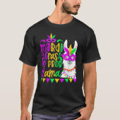 Mardi Gras No Prob Llama Alpaca Funny Carnival Cos T-Shirt (Vorderseite)