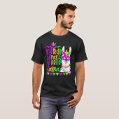 Mardi Gras No Prob Llama Alpaca Funny Carnival Cos T-Shirt (Vorne ganz)
