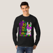 Mardi Gras No Prob Llama Alpaca Funny Carnival Cos T-Shirt (Vorne ganz)
