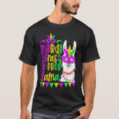 Mardi Gras No Prob Llama Alpaca Funny Carnival Cos T-Shirt (Vorderseite)