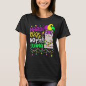 Mardi Gras No Prob Llama Alpaca Funny Carnival Cos T-Shirt (Vorderseite)