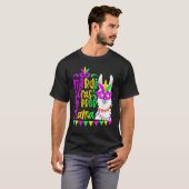 Mardi Gras No Prob Llama Alpaca Funny Carnival Cos T-Shirt (Vorne ganz)