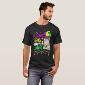 Mardi Gras No Prob Llama Alpaca Städtische Badeans T-Shirt (Vorne ganz)