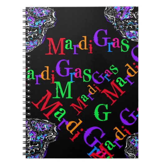 MARDI GRAS NOTIZBLOCK (Vorderseite)