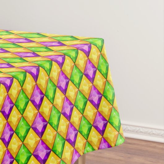 Mardi Gras oder ein festliches Tablett Tischdecke (Beispiel)