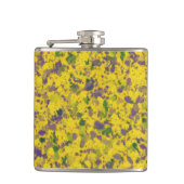 Mardi Gras Oil Abstrakt Flachmann (Vorderseite)