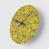 Mardi Gras Oil Abstrakt Runde Wanduhr (Winkel)