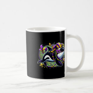 Mardi Gras Orca Whale Kaffeetasse