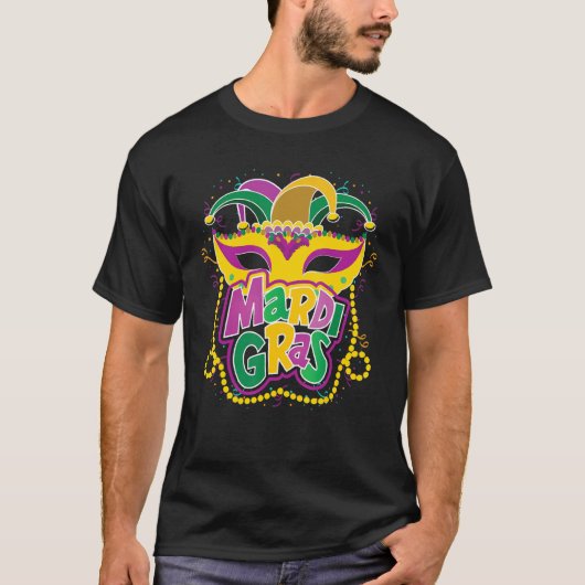 Mardi Gras Outfit für Männer Frauen Kinder T-Shirt (Vorderseite)