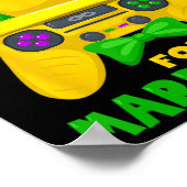 Mardi Gras Outfit für Männer Kinder Mardi Gras Gam Poster (Ecke)