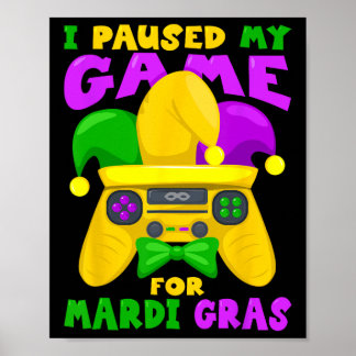 Mardi Gras Outfit für Männer Kinder Mardi Gras Gam Poster