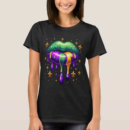 Mardi Gras Outfit Kostüme Männer Frauen Mardi Gras T-Shirt (Vorderseite)