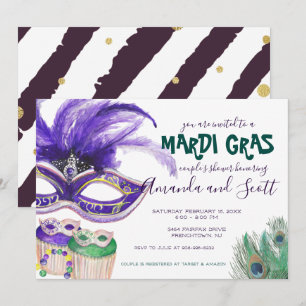 Mardi Gras Paar-Party Einladung