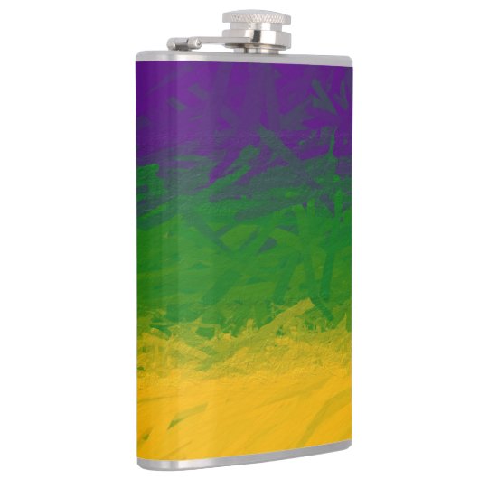 Mardi Gras Paint Flachmann (Rechts)