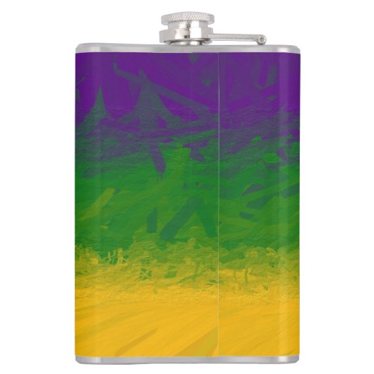 Mardi Gras Paint Flachmann (Rückseite)