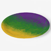 Mardi Gras Paint Pappteller (Schrägansicht)