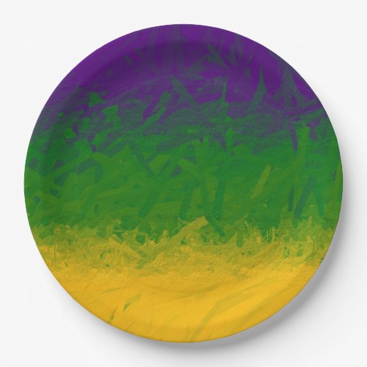Mardi Gras Paint Pappteller (Vorderseite)