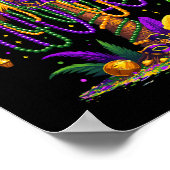 Mardi Gras Palm Tree Hawaiian Tropical Party Men W Poster (Ecke)