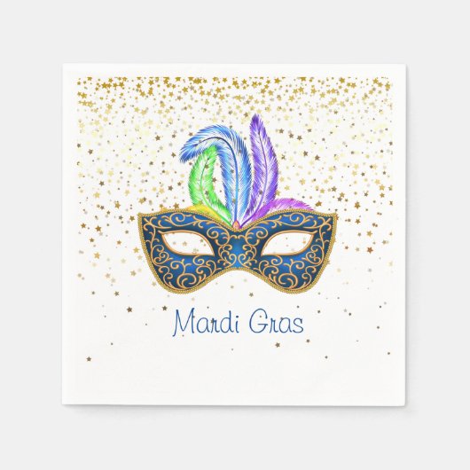 Mardi Gras Paper Napkins Serviette (Vorderseite)