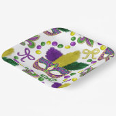 Mardi Gras Paper plate- Mardi Gras Mask Pappteller (Gewinkelt)