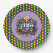 Mardi Gras Paper Plate Pappteller (Vorderseite)