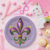 Mardi Gras Paper Plates Pappteller (Party)