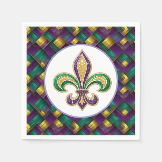 Mardi Gras Paper  Serviette (Vorderseite)