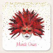 Mardi Gras Paper Untersetzer (Vorderseite)