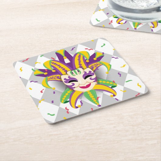 Mardi Gras Paper Untersetzer (angewinkelt)