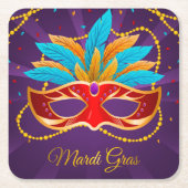 Mardi Gras Paper Untersetzer (Vorderseite)