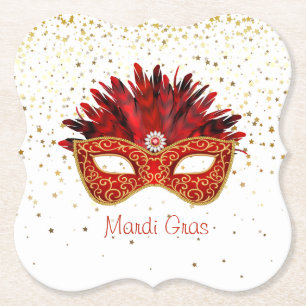 Mardi Gras Paper Untersetzer