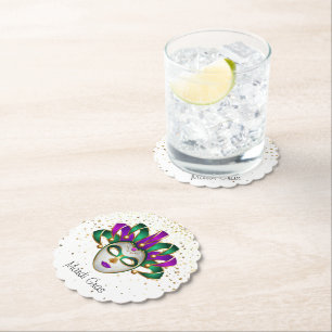 Mardi Gras Paper Untersetzer
