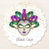 Mardi Gras Paper Untersetzer (Vorderseite)