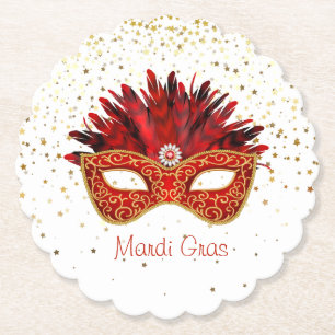 Mardi Gras Paper Untersetzer