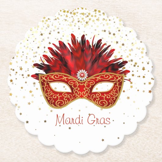 Mardi Gras Paper Untersetzer (Vorderseite)