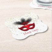Mardi Gras Paper Untersetzer (angewinkelt)