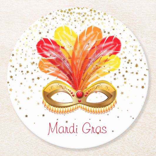 Mardi Gras Paper Untersetzer (Vorderseite)