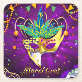 Mardi Gras Paper Untersetzer (Vorderseite)