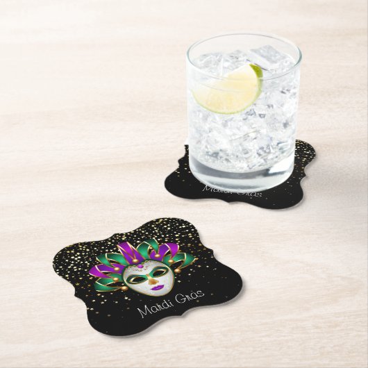 Mardi Gras Paper Untersetzer (Vor Ort)