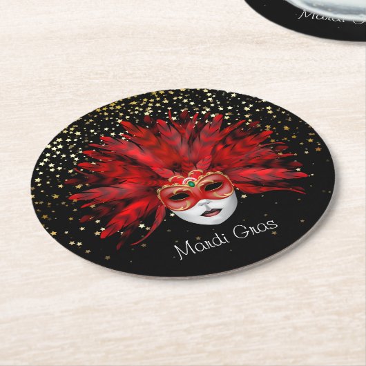 Mardi Gras Paper Untersetzer (Angewinkelt)