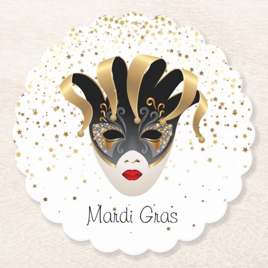 Mardi Gras Paper Untersetzer (Vorderseite)