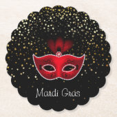 Mardi Gras Paper Untersetzer (Vorderseite)